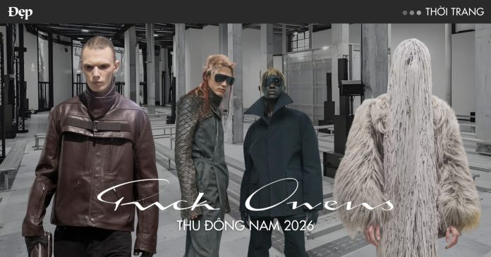 RICK OWENS Fall 2026 Paris – Tuyên ngôn thời trang avant-garde tại Paris Fashion Week RICK OWENS Fall 2026 Paris – Tuyên ngôn thời trang avant-garde tại Paris Fashion Week