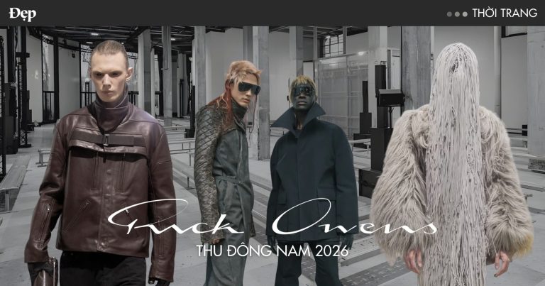 RICK OWENS Fall 2026 Paris – Tuyên ngôn thời trang avant-garde tại Paris Fashion Week